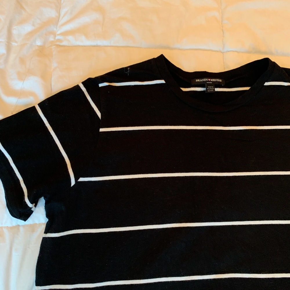 Brandy Melville black and white mini t-shirt dress